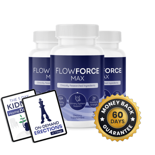 FlowForce Max - 3 Bottles + 2  Ebooks